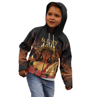 Happy St. Lucy Kid Hoodie Light of Christ - Wonder Print Shop