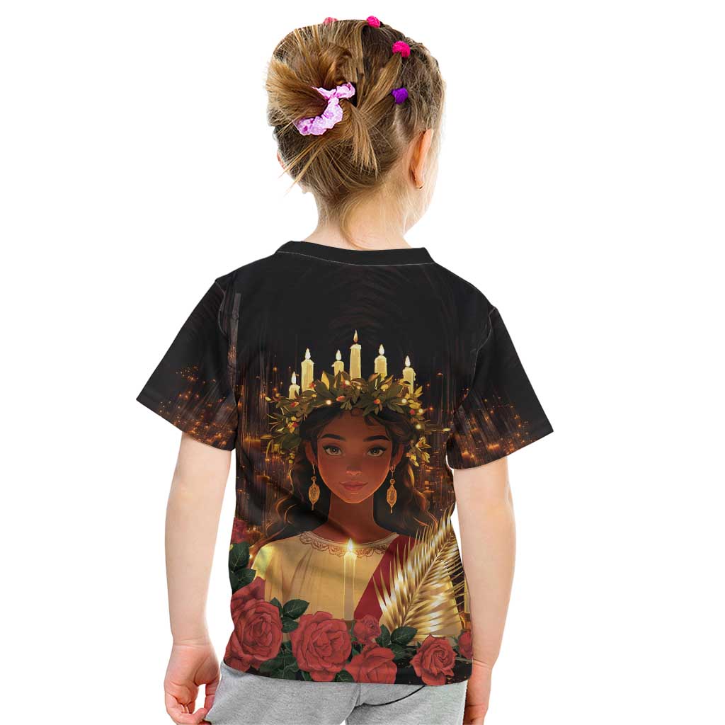 Happy St. Lucy Kid T Shirt Light of Christ - Wonder Print Shop