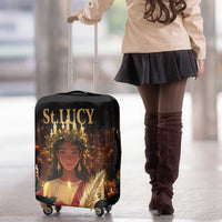 Happy St. Lucy Luggage Cover Light of Christ - Wonder Print Shop