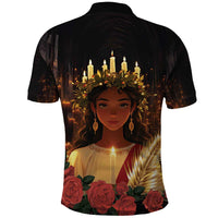Happy St. Lucy Polo Shirt Light of Christ - Wonder Print Shop