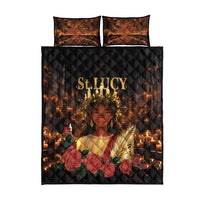 Happy St. Lucy Quilt Bed Set Light of Christ - Wonder Print Shop