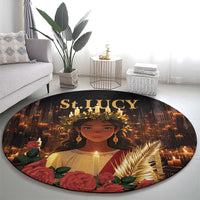 Happy St. Lucy Round Carpet Light of Christ
