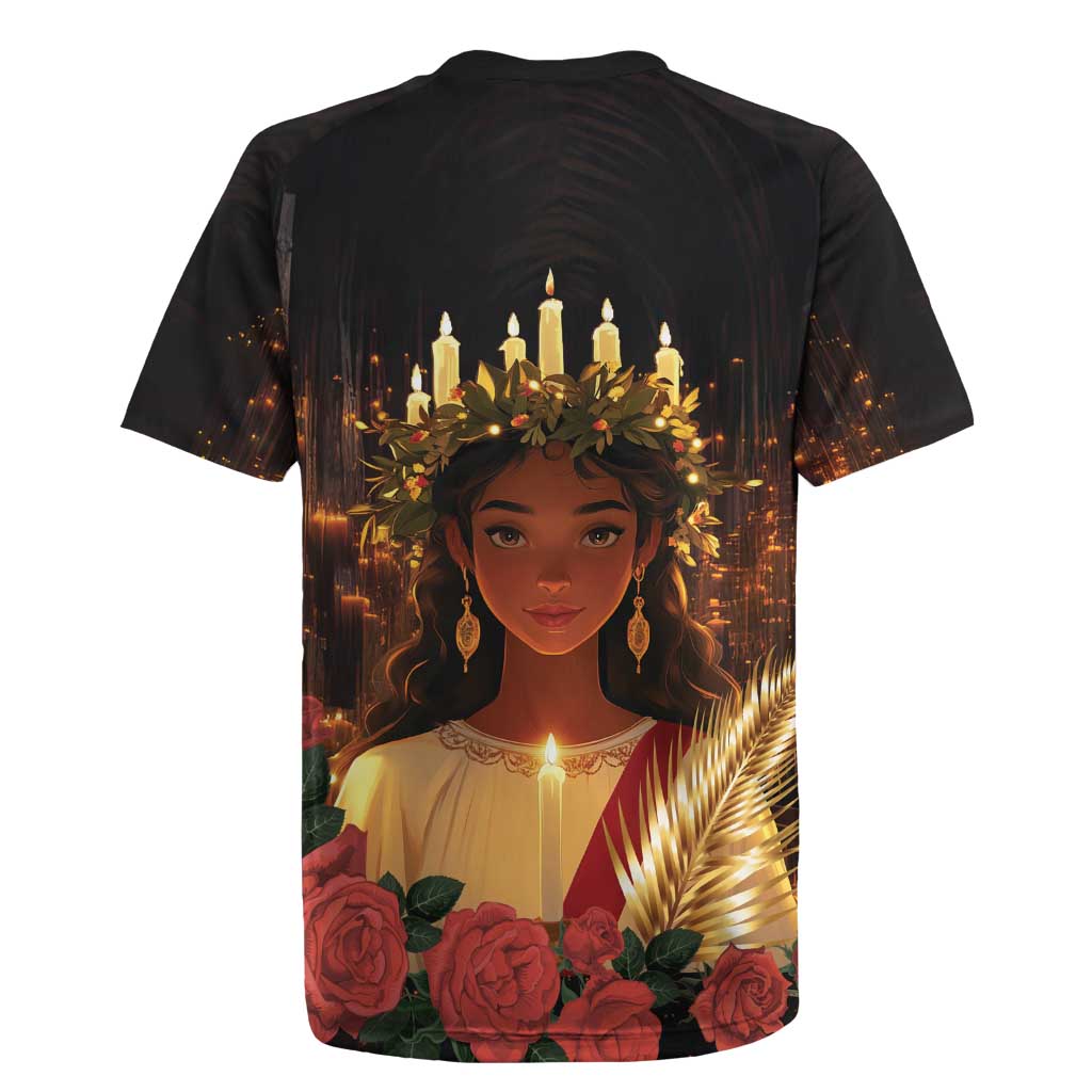 Happy St. Lucy Rugby Jersey Light of Christ - Wonder Print Shop