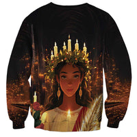 Happy St. Lucy Sweatshirt Light of Christ - Wonder Print Shop