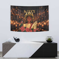 Happy St. Lucy Tapestry Light of Christ - Wonder Print Shop