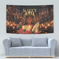 Happy St. Lucy Tapestry Light of Christ - Wonder Print Shop
