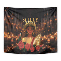 Happy St. Lucy Tapestry Light of Christ - Wonder Print Shop