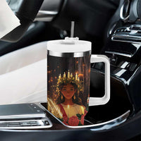 Happy St. Lucy Tumbler With Handle Light of Christ - Wonder Print Shop