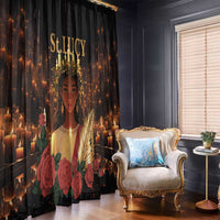 Happy St. Lucy Window Curtain Light of Christ - Wonder Print Shop