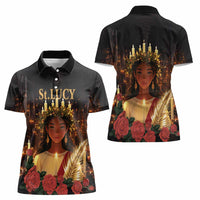 Happy St. Lucy Women Polo Shirt Light of Christ - Wonder Print Shop