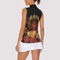 Happy St. Lucy Women Sleeveless Polo Shirt Light of Christ - Wonder Print Shop