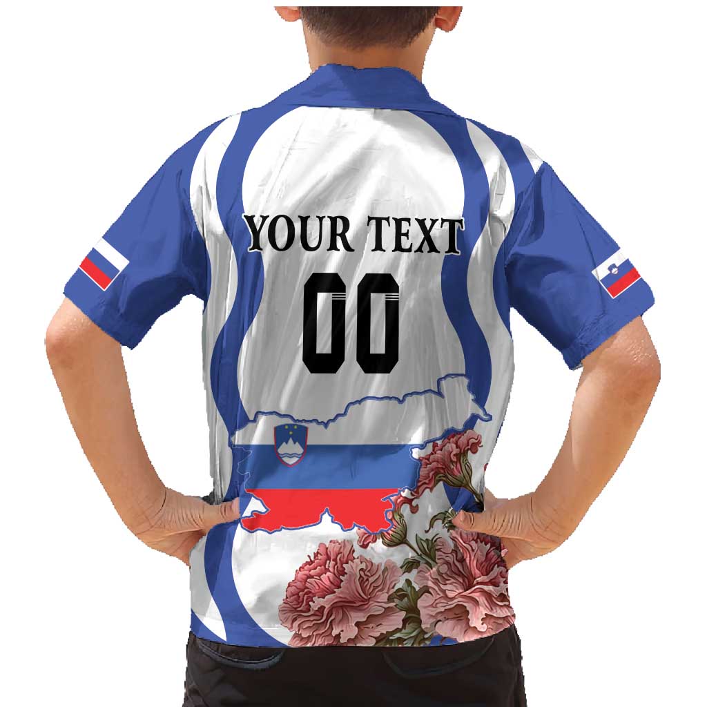 Custom Slovenia Independence Day Family Matching Mermaid Dress and Hawaiian Shirt The Olm With Carnation Flowers - Wonder Print Shop