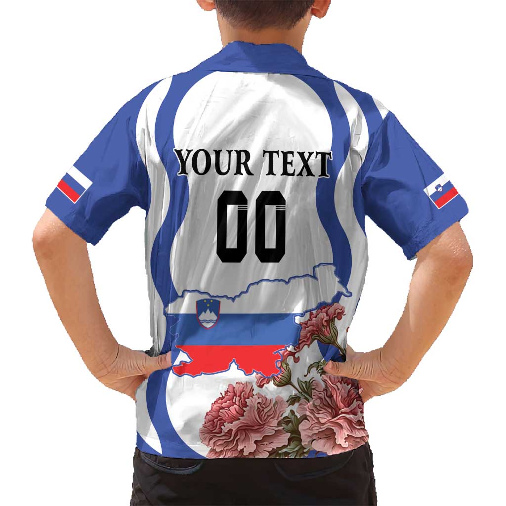 Custom Slovenia Independence Day Family Matching Puletasi and Hawaiian Shirt The Olm With Carnation Flowers - Wonder Print Shop
