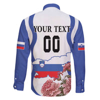 Custom Slovenia Independence Day Family Matching Short Sleeve Bodycon Dress and Hawaiian Shirt The Olm With Carnation Flowers - Wonder Print Shop