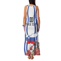 Custom Slovenia Independence Day Family Matching Tank Maxi Dress and Hawaiian Shirt The Olm With Carnation Flowers - Wonder Print Shop