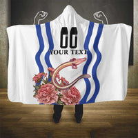 Custom Slovenia Independence Day Hooded Blanket The Olm With Carnation Flowers