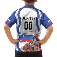 Custom Slovenia Independence Day Kid Hawaiian Shirt The Olm With Carnation Flowers - Wonder Print Shop
