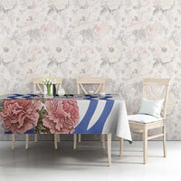 Custom Slovenia Independence Day Tablecloth The Olm With Carnation Flowers - Wonder Print Shop