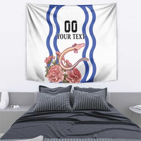 Custom Slovenia Independence Day Tapestry The Olm With Carnation Flowers - Wonder Print Shop