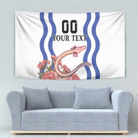 Custom Slovenia Independence Day Tapestry The Olm With Carnation Flowers - Wonder Print Shop