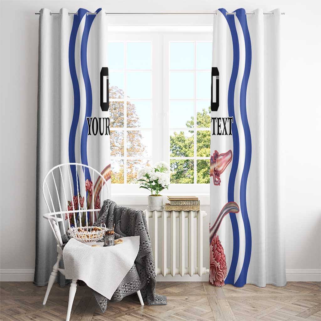 Custom Slovenia Independence Day Window Curtain The Olm With Carnation Flowers - Wonder Print Shop