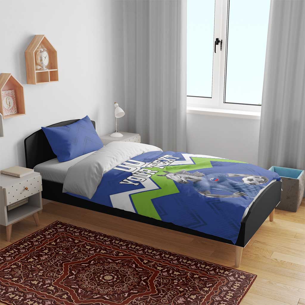 Custom Slovenia Football Bedding Set Lipizzaner Horse Sport Style - Wonder Print Shop
