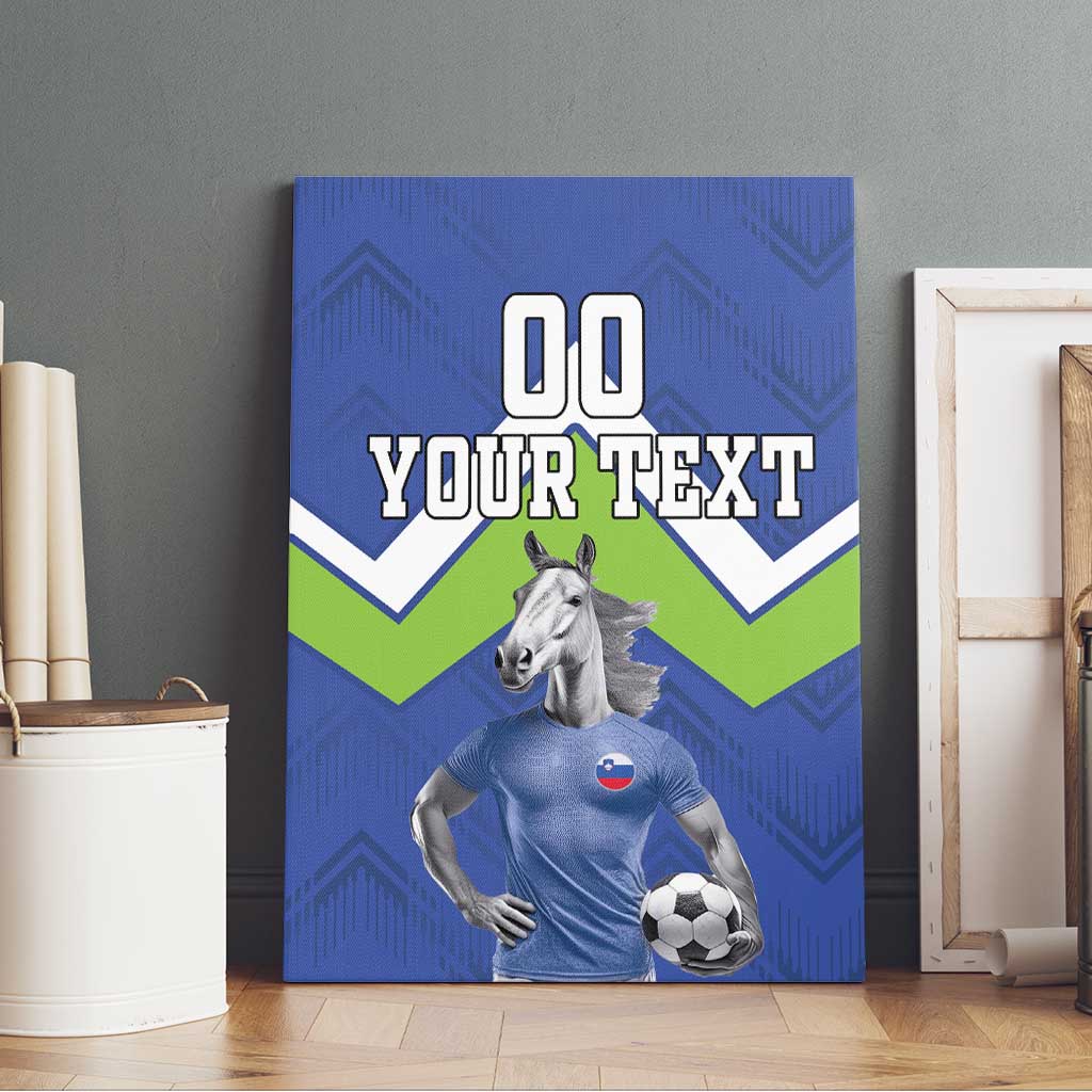 Custom Slovenia Football Canvas Wall Art Lipizzaner Horse Sport Style - Wonder Print Shop