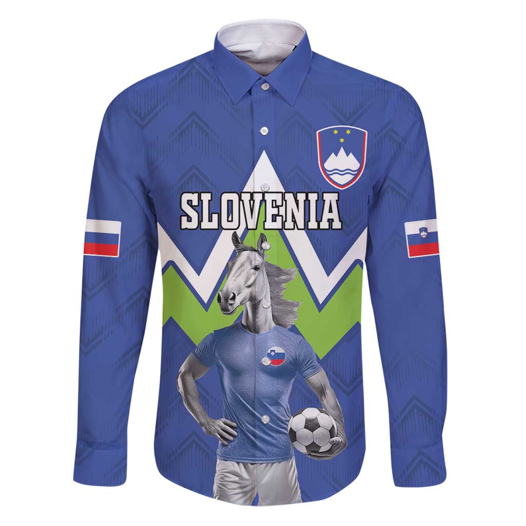 Custom Slovenia Football Family Matching Puletasi and Hawaiian Shirt Lipizzaner Horse Sport Style - Wonder Print Shop