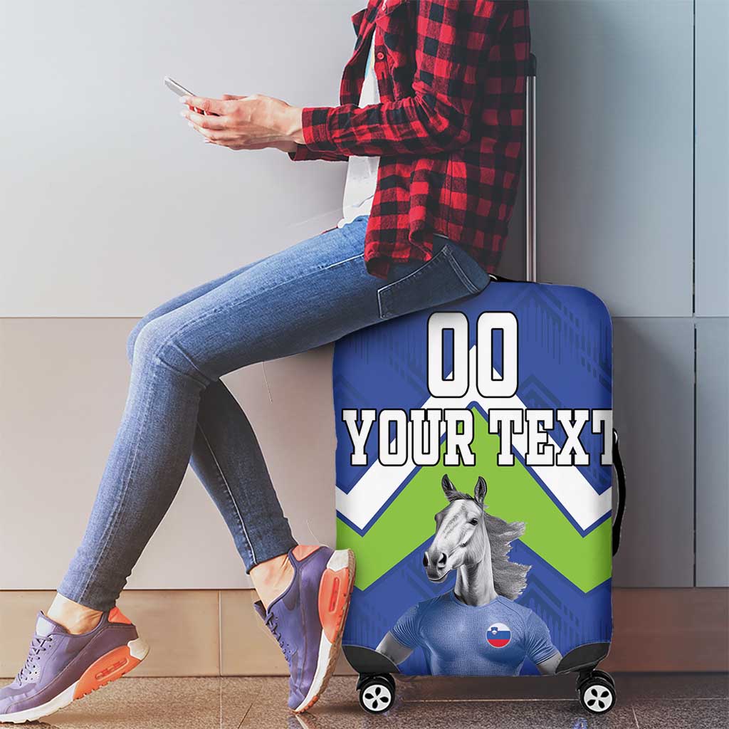 Custom Slovenia Football Luggage Cover Lipizzaner Horse Sport Style - Wonder Print Shop