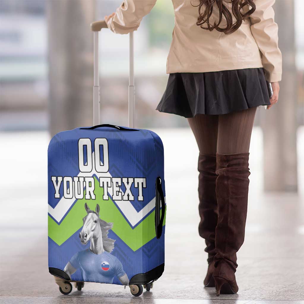 Custom Slovenia Football Luggage Cover Lipizzaner Horse Sport Style - Wonder Print Shop
