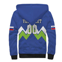 Custom Slovenia Football Sherpa Hoodie Lipizzaner Horse Sport Style - Wonder Print Shop