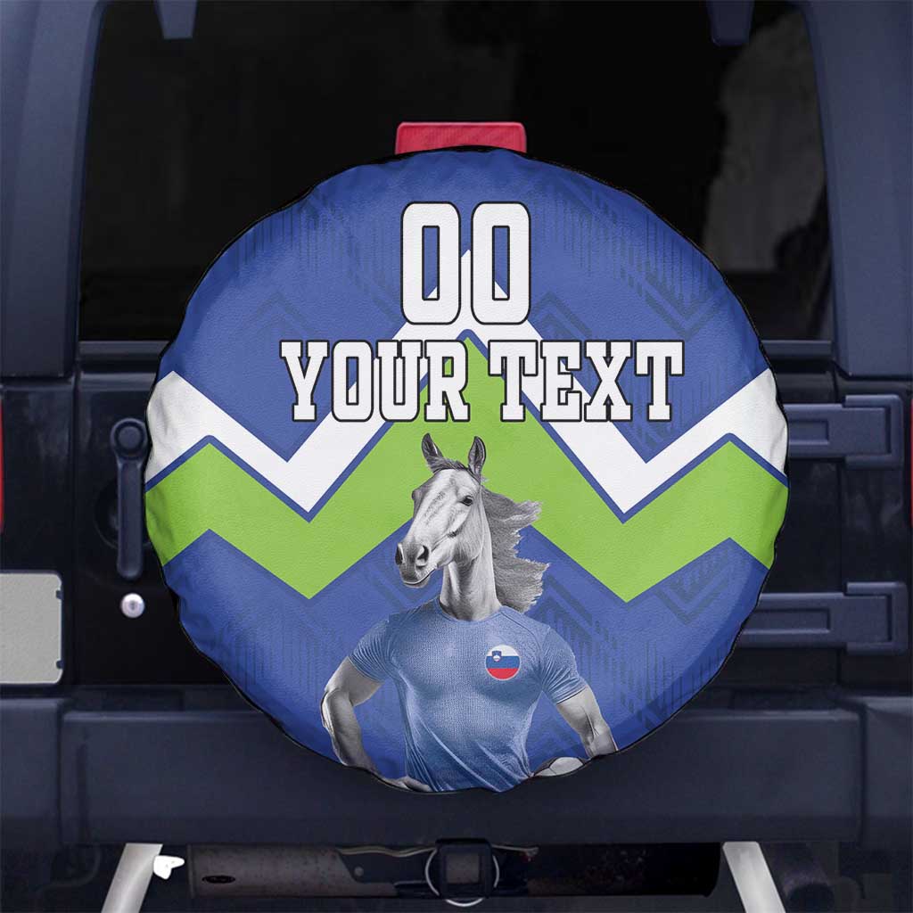 Custom Slovenia Football Spare Tire Cover Lipizzaner Horse Sport Style - Wonder Print Shop