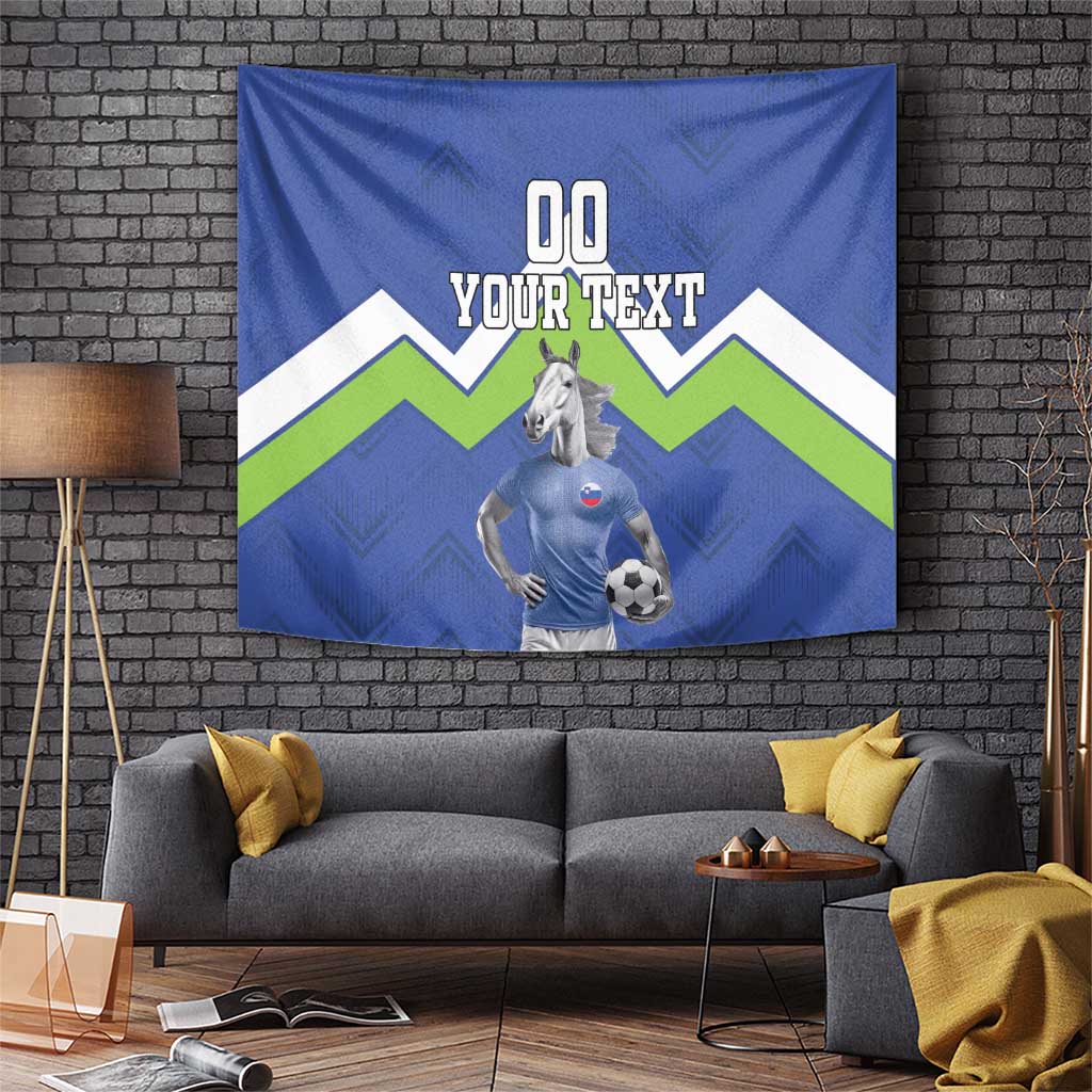 Custom Slovenia Football Tapestry Lipizzaner Horse Sport Style - Wonder Print Shop