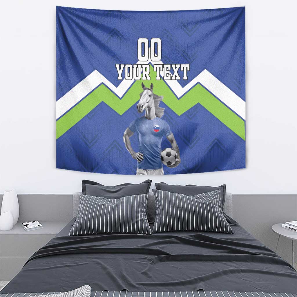 Custom Slovenia Football Tapestry Lipizzaner Horse Sport Style - Wonder Print Shop