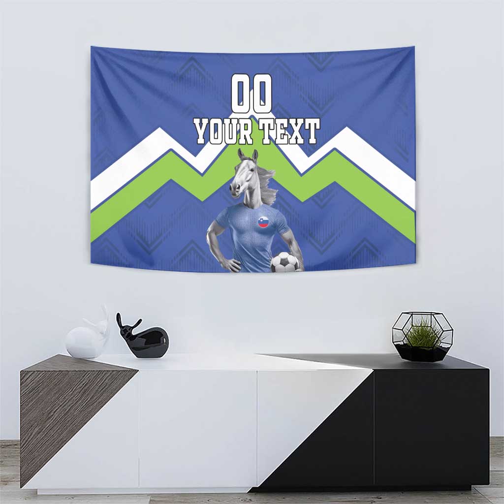 Custom Slovenia Football Tapestry Lipizzaner Horse Sport Style - Wonder Print Shop