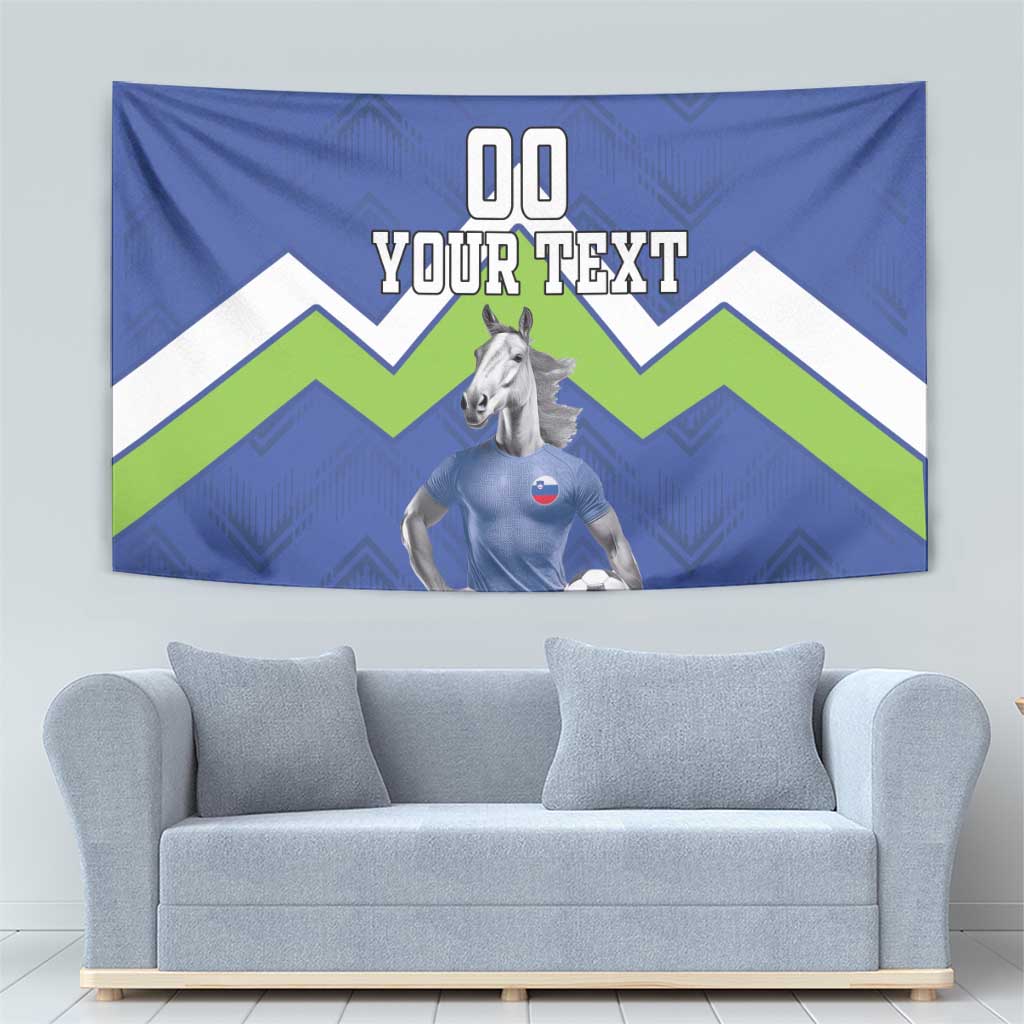Custom Slovenia Football Tapestry Lipizzaner Horse Sport Style - Wonder Print Shop