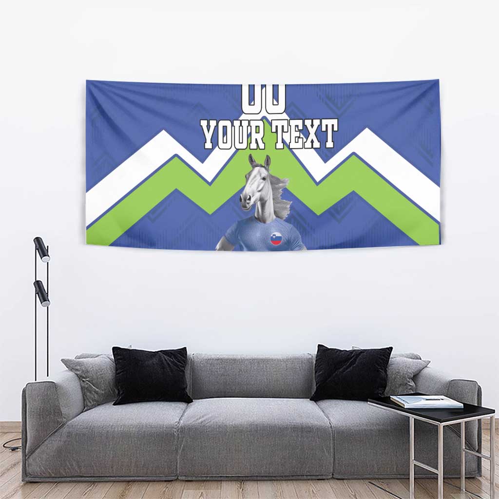Custom Slovenia Football Tapestry Lipizzaner Horse Sport Style - Wonder Print Shop