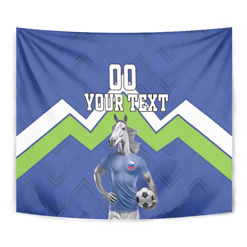 Custom Slovenia Football Tapestry Lipizzaner Horse Sport Style - Wonder Print Shop