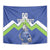 Custom Slovenia Football Tapestry Lipizzaner Horse Sport Style - Wonder Print Shop