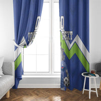 Custom Slovenia Football Window Curtain Lipizzaner Horse Sport Style - Wonder Print Shop