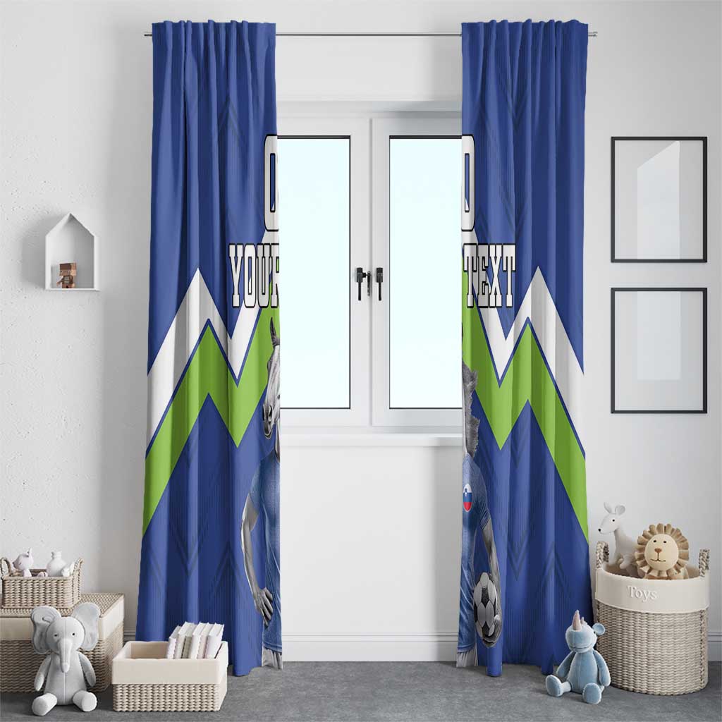 Custom Slovenia Football Window Curtain Lipizzaner Horse Sport Style - Wonder Print Shop