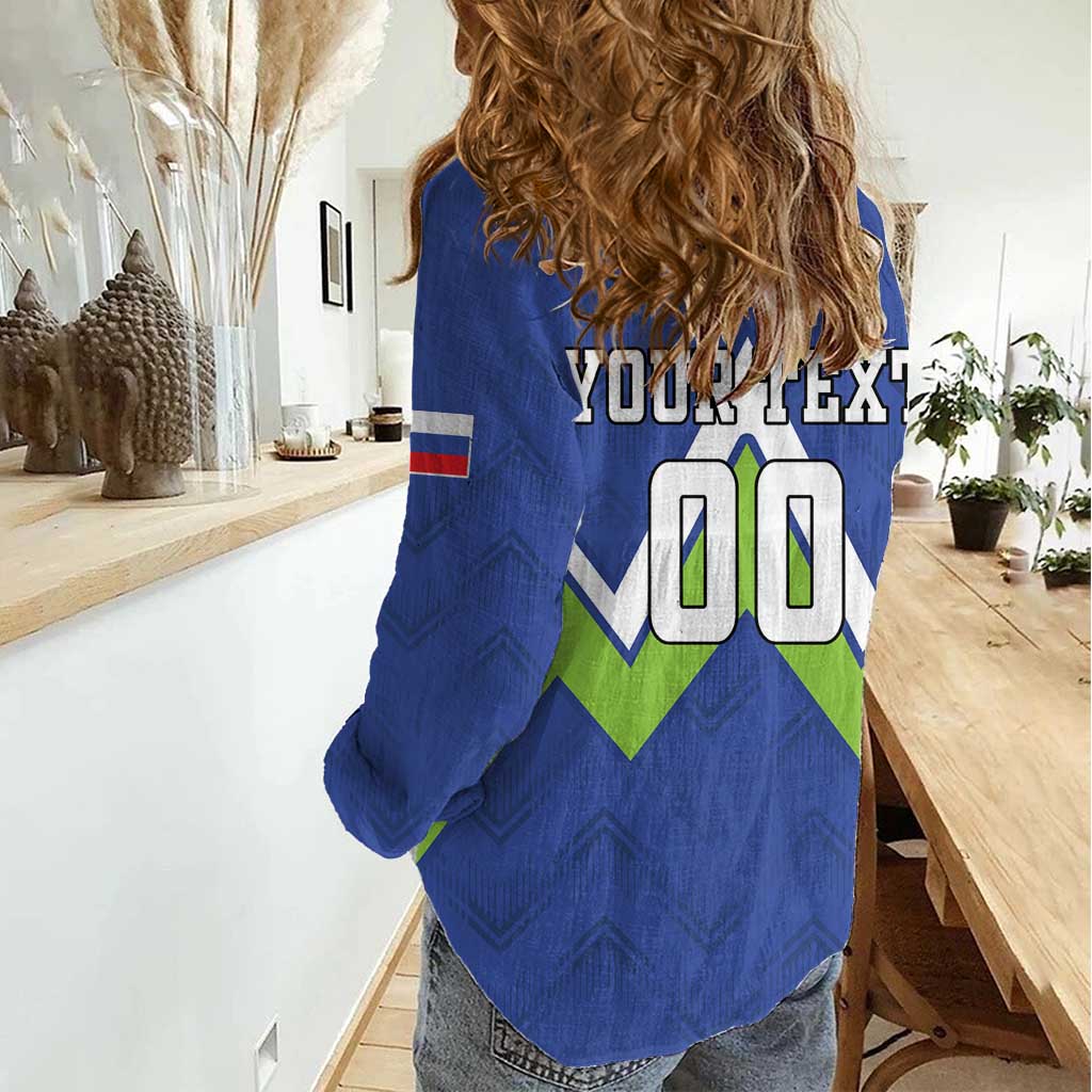 Custom Slovenia Football Women Casual Shirt Lipizzaner Horse Sport Style - Wonder Print Shop