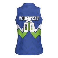 Custom Slovenia Football Women Sleeveless Polo Shirt Lipizzaner Horse Sport Style - Wonder Print Shop