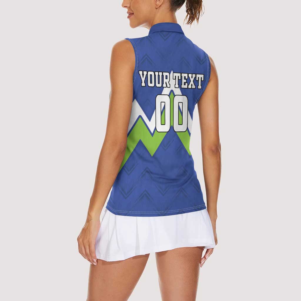 Custom Slovenia Football Women Sleeveless Polo Shirt Lipizzaner Horse Sport Style - Wonder Print Shop