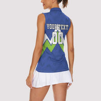 Custom Slovenia Football Women Sleeveless Polo Shirt Lipizzaner Horse Sport Style - Wonder Print Shop