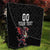 Custom Wales Rugby Quilt Welsh Dragon Mascot Black Version - Wonder Print Shop