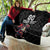 Custom Wales Rugby Quilt Welsh Dragon Mascot Black Version - Wonder Print Shop