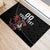 Custom Wales Rugby Rubber Doormat Welsh Dragon Mascot Black Version - Wonder Print Shop