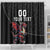 Custom Wales Rugby Shower Curtain Welsh Dragon Mascot Black Version - Wonder Print Shop
