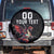 Custom Wales Rugby Spare Tire Cover Welsh Dragon Mascot Black Version - Wonder Print Shop